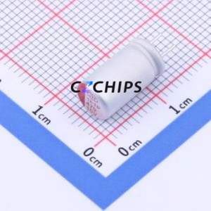 Condensador Sólido PCR1APF471MF12CC35WP, Componente de Orificio Pasante (THT), D6.3xL12mm 470uF 20% 10V Polímero - Product Image 1