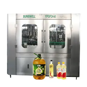 Rotary automatic edible oil weight mechanical piston filling bottling filler machine