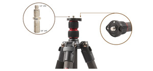 Trépied <span class=keywords><strong>photo</strong></span> d'extérieur léger et portable avec rotule pour la <span class=keywords><strong>randonnée</strong></span> et le camping - Product Image 2