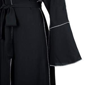 ผ้าคุณภาพสูงแบบไม่ต้องรีด 3DAbaya สำหรับชุดสตรีชาวมุสลิม แฟชั่นทันสมัย สไตล์เรียบร้อย ผู้จำหน่ายขายส่ง Abaya - Product Image 2