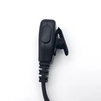 Walkie Talkies Headset IPX-4 wasserdichtem PVC-Material 3,5mm Schnitts telle Chierda 2 Pin G Clip Draht In-Ear-Kopfhörer