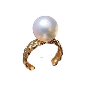 S925 Silver <b>Ring</b> Stand DIY Fashion Jewelry 8-10mm Round Beads 10463 Accessories <b>Pearl</b> Accessories - Product Image 5