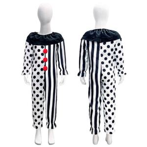 Payaso enojado Joker Horror blanco y negro traje de Halloween Scary Killer Cosplay con máscara sombrero - Product Image 1