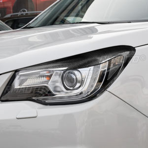 2 uds. De fibra de carbono para faros delanteros de coche, cubierta embellecedora para párpados de cejas para Subaru Forester 2013 2014 2015 2016 2017 2018 - Product Image 6