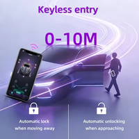 Système de démarrage universel 12V pour voiture, démarrage à une touche, application Bluetooth, entrée sans clé, verrouillage automatique, déverrouillage du coffre par déclenchement négatif, alarme antivol pour voiture