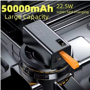 พาวเวอร์แบงค์ 50000mAh พร้อมหน้าจอ LED แสดงผลแบบดิจิตอล ช่องเสียบ USB 4 ช่อง และช่องเสียบ Type-C รองรับการชาร์จเร็ว USB C PD 22.5W ความจุขนาดใหญ่ กำลังไฟขาออก 10W 20W - Product Image 4