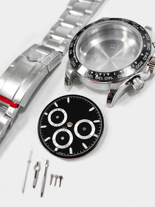 Kit d'accessoires pour <span class=keywords><strong>montre</strong></span> Dandong 7750 Day-tona, boîtier, cadran pour homme, aiguilles en <span class=keywords><strong>acier</strong></span> inoxydable, verre saphir, ensemble de boîtier de <span class=keywords><strong>montre</strong></span> Day-ton, Chine - Product Image 4