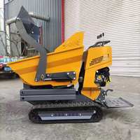 Mini-Raupendumper YH-500 mit Einzylinder-Luftgekühltem 4-Takt-Motor, 414 KG Leichtgewichtiger Kleiner Baustellentransporter