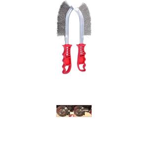 Cepillo de Alambre de Acero Inoxidable KS Tools, Cepillo Multiusos con Cerdas de Alambre, Mango de Plástico de 250 mm, Modelo 2012301 - Product Image 1