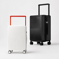 Valise multifonctionnelle personnalisée 2026 avec poignée large, ouverture frontale 20 pouces, bagage cabine