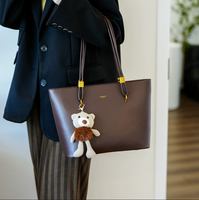 Sacs à main grande capacité pour femme, design décontracté, avec fermeture éclair, décoration pompon portable pour femmes
