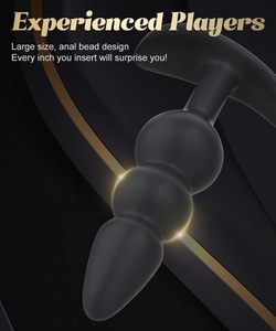 Set de 3 Tapones Anales Sexbay, Cuentas Anales de Silicona Impermeable, Masajeador de Próstata para Principiantes y Jugadores Avanzados - Product Image 4