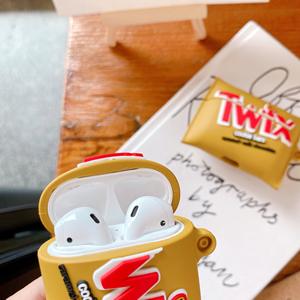 Offre Spéciale 3D Cartoon Twix Cookie Bar Design Étui pour écouteurs avec clip pour <span class=keywords><strong>Airpods</strong></span> <span class=keywords><strong>Pro</strong></span> Creative Snacks Style Cover pour <span class=keywords><strong>Airpods</strong></span> 1/2 - Product Image 4