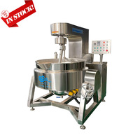Lait condensé en acier inoxydable Fromage électrique Huile thermique entièrement automatique Khoya Dodol Pot à double enveloppe avec mélangeur