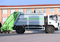 Camion compacteur à moteur diesel Dongfeng 8CBM, camion de ramassage des déchets à chargement arrière, véhicule de gestion des déchets, norme d'émission EURO 5