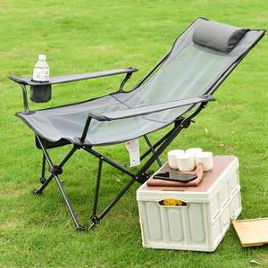 Design Moderno ajustável Dobrado Reclinado Relax Beach Lounge <span class=keywords><strong>Chair</strong></span> Indoor/Outdoor Lazer <span class=keywords><strong>Metal</strong></span> Mesh Camping Cadeira para Uso do Parque - Product Image 6