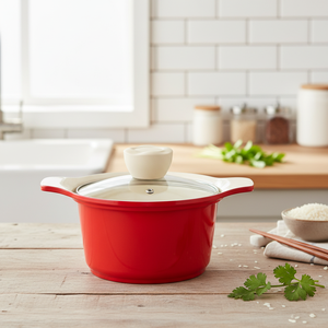 Private Label OEM Verochic Pot Double Handel 24cm Pastel Tone 2 Color Cooking High Quality Rice Cooker Pot Goods Made in Korea - Product Image 3