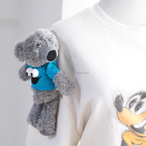 定制可爱卡通迷你泰迪熊毛绒毛绒动物玩具咖啡杯吸管背包魅力配件 - Product Image 5