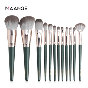 Maange 12 Cái Dụng Cụ Trang Điểm Chất Lượng Tốt Cọ Trang Điểm Che Khuyết Điểm Dạng Phẳng Thuần Chay Bộ Cọ Trang Điểm Cho Nữ Có Logo Tùy Chỉnh - Product Image 4