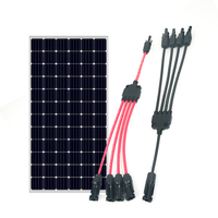 Arnés de cable solar tipo Y de cinco vías al por mayor ODM 1 a 4 para conexión de paneles solares
