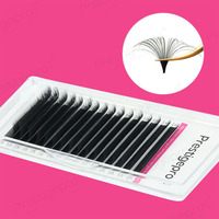 Extensions de cils professionnelles Mega Volume à éventail souple individuel 0.05 pour un effet naturel, prix de gros