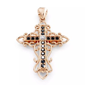 Colgante de Lujo Unisex de Plata de Ley 925 con Baño de Oro y Rodio, Diamante Cultivado en Laboratorio, Moissanita AAA, Estilo Hip Hop, Moda - Product Image 3