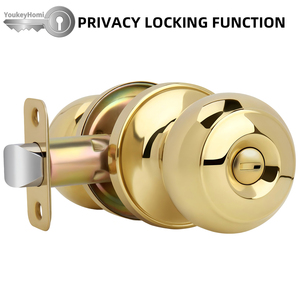 Youkeyhomi nóng bán bền an ninh dân cư nhập Key sự riêng tư đoạn giả cổ điển phẳng Knob thép không gỉ khóa cửa - Product Image 2