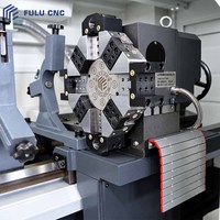 Tour CNC à lit plat haute précision CK6150-1500 avec tourelle électrique à 8 postes, machine de tournage automatique de métaux