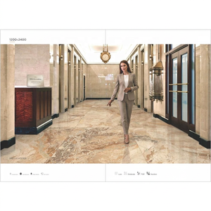 Losas de cerámica sinterizada tamaño jumbo de 1200x2400 mm y 9 mm con aspecto de mármol Taj Mahal para proyectos de lujo de paredes y pisos. - Product Image 5