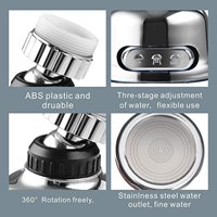 Frud — robinet de cuisine rotatif à 360 degrés, avec tête de pulvérisateur, pommeau de douche de remplacement et économie d'eau pour la cuisine