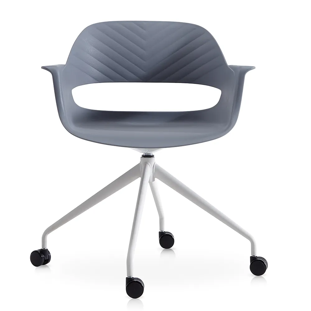 Wartes tuhl für Kunststoff besucher mit niedriger Rückenlehne Büro-Besprechung stuhl
