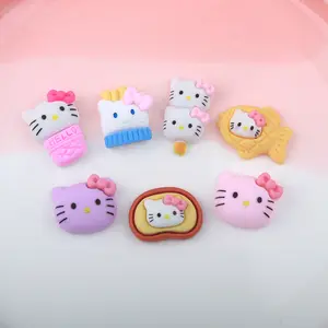 Kitty Hars Bedels Kat Dier Cake Voedsel Vis Diy Decoratie Voor Telefoon Case Cup Haarclip