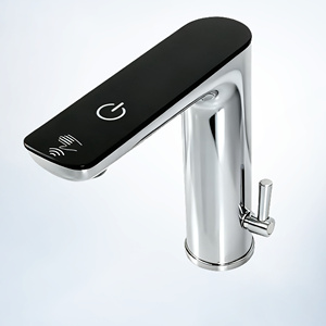 Contemporary Chrome mạ chìm Mixer cảm ứng thông minh nóng lạnh vòi nước với hiển thị kỹ thuật số cảm biến cho phòng ngủ - Product Image 3