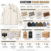 Veste de travail personnalisée pour homme, crème, zippée, col rabattu, poche poitrine, poignets boutonnés – Fabricant OEM/ODM, fournisseur en gros