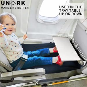 Tapis d'extension de siège de voyage portable pour bébé avec poches de rangement pour siège d'avion ou de voiture, noir, gris, bleu, capacité de charge 20 kg - Product Image 5
