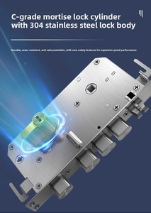Smart <b>Lock</b> K3 Digital <b>Lock</b> With Memory Card Fingerprint Unlock Tuya App Tuya App Control Securely Manage Your <b>Lock</b> <b>Remotely</b>. Fin - Product Image 4