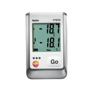 Enregistreur de température à double canal Testo 175T2 avec écran LCD et 2 canaux, fente pour carte SD - Product Image 1