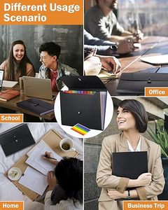 Mở rộng accordion tập tin thư mục phân loại tài liệu tùy chỉnh 13 túi nhựa A4 tập tin lưu trữ Organizer cho du lịch nhà sử dụng văn phòng - Product Image 2