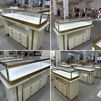 Vitrine de présentation, table, armoire, kiosque, verre transparent, éclairage LED, MDF, musée, exposition, bijouterie, magasin de détail, centre commercial