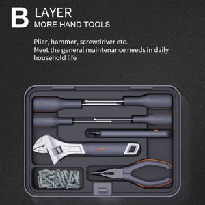 X3-ABI rumah tangga multifungsi Set perkakas tangan peralatan kombinasi pengujian - Product Image 5