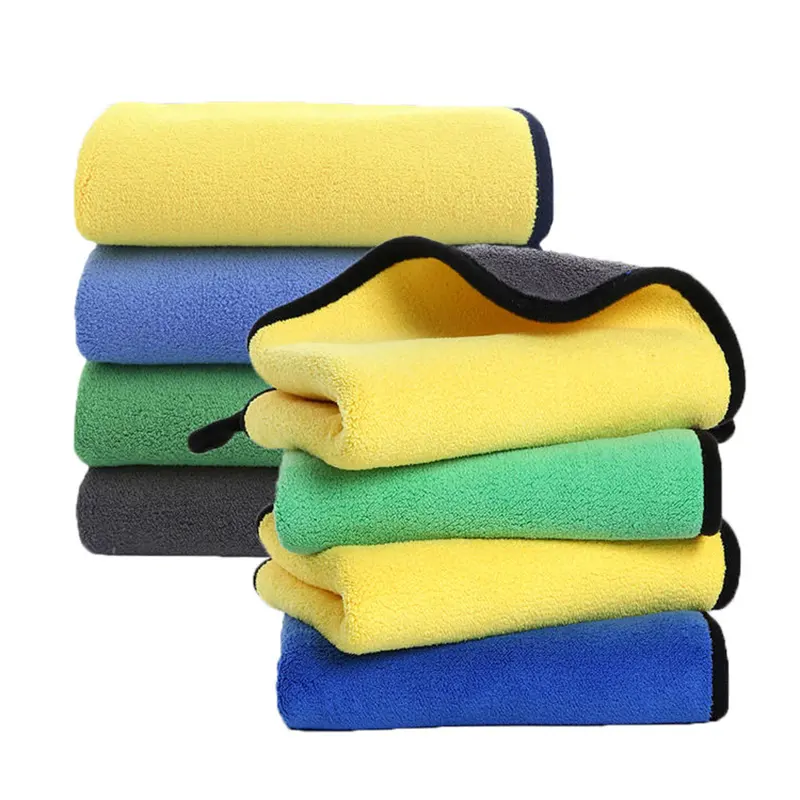 Nhà Máy Bán buôn 80% polyester làm sạch vải đánh bóng xe sợi nhỏ vải Xe Nhà Bếp khăn rửa xe sợi nhỏ khăn