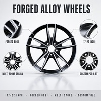 Jantes de voiture électriques MOJIO personnalisées en alliage d'aluminium 6061 forgé, 17 à 22 pouces, monobloc, légères, haute performance