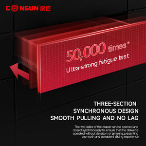 Deslizamiento de cajones de 15 pulgadas de Consun Guangzhou, muebles ajustables deslizantes para riel de cajón, cocina, toboganes de cajón de montaje bajo resistente - Product Image 2