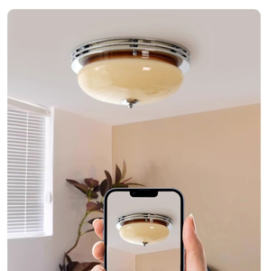 Ventilateur de plafond contemporain avec télécommande, lumière blanche chaude 3500K, Ra80, couvercle en acrylique, base en bois, design suspendu, salon, IP44 - Product Image 5