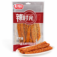 Bâtonnets de collation chinois épicés Youlajin classiques faits à la main, de haute qualité, semi-mous, en céréales, 80g, sachet personnalisable