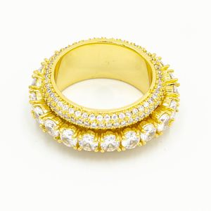 Anillo de compromiso de diamante cultivado en laboratorio de oro macizo de 10K, 14K, 18K, corte brillante redondo de alta calidad, venta al por mayor y Moissanite Eternity - Product Image 1