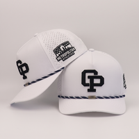 Gorra de Golf de 5 Paneles Personalizada OEM ODM, Impermeable, con Parche de Goma PVC y Logotipo, Venta al Por Mayor para Marcas