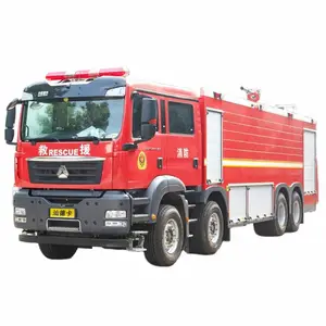 Beroemde Merk Chinese Sinotruk Howo 8*4 Grote Brandweerwagens Water Brandweerwagen Te Koop