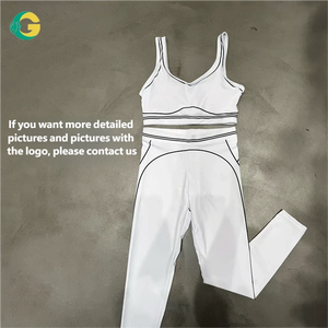 GC NUOVO Completo Estivo a Vita Alta con Effetto Lifting, Compressione Addominale, Reggiseno Sportivo ad Alta Elasticità + Leggings, Set 2 Pezzi per Corsa e Yoga - Product Image 3