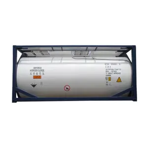 20 feet T20 non water anhydrous hydrofluoric acid chemical full frame tank container removable portable UN container